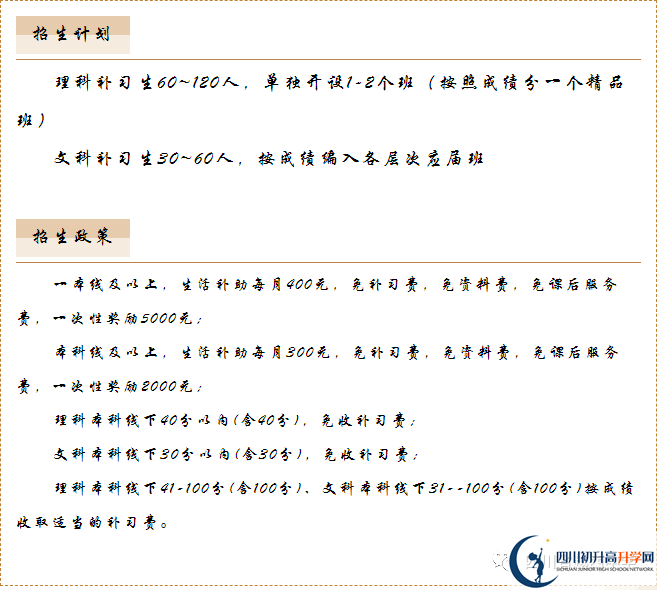 2022年涼山州越西中學(xué)高三招收復(fù)讀生嗎？