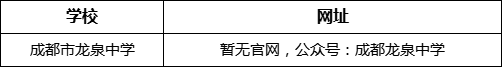 成都市龍泉中學網址是什么？