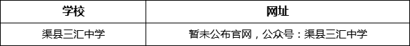 達(dá)州市渠縣三匯中學(xué)網(wǎng)址是什么？