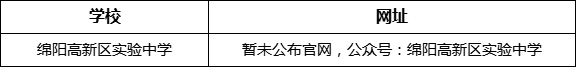 綿陽市綿陽高新區(qū)實(shí)驗(yàn)中學(xué)網(wǎng)址是什么？