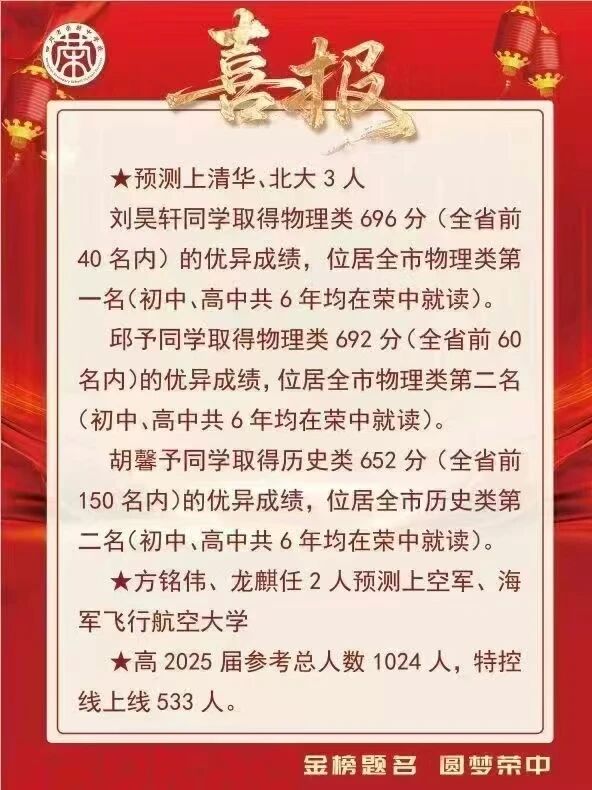 2026年自貢市四川省榮縣中學(xué)校升學(xué)率怎么樣？