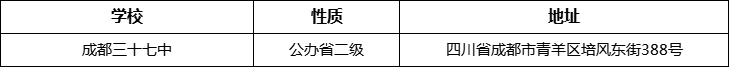 成都市成都三十七中詳細地址、在哪里？