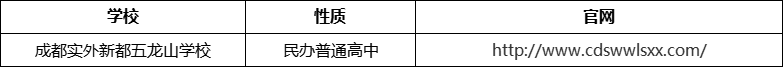 成都市成都實(shí)外新都五龍山學(xué)校官網(wǎng)、網(wǎng)址、官方網(wǎng)站