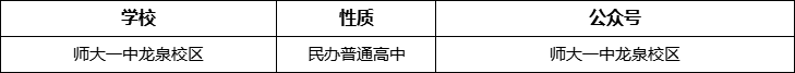 成都市師大一中龍泉校區(qū)官網(wǎng)、網(wǎng)址、官方網(wǎng)站
