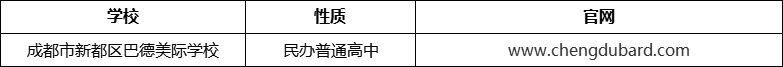 成都市新都區(qū)巴德美際學(xué)校網(wǎng)址是什么？